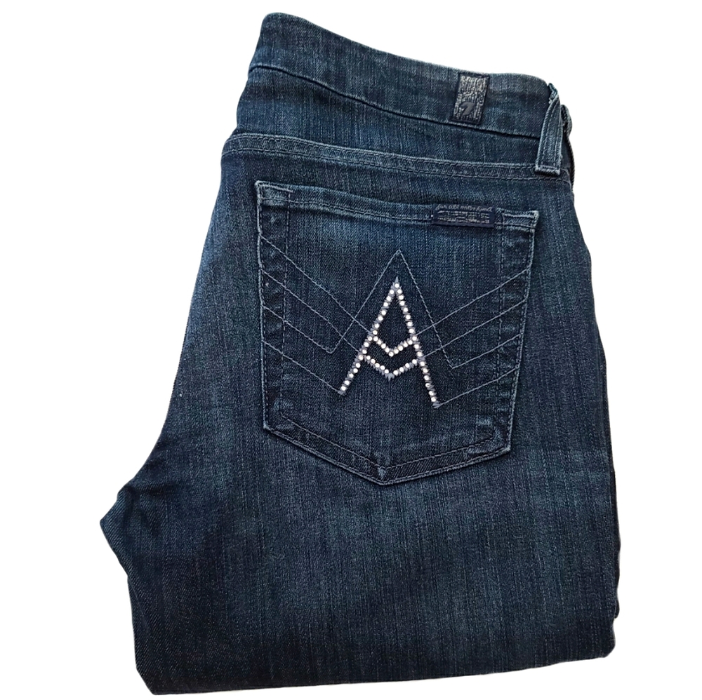 7 For All Mankind Jeans A Pocket Boot Cut Size 27